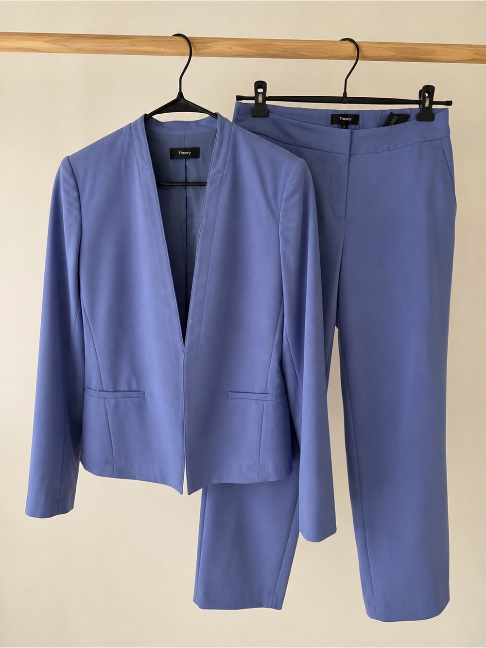 Theory Periwinkle Blue Two-Piece Suit – Blazer & Pants